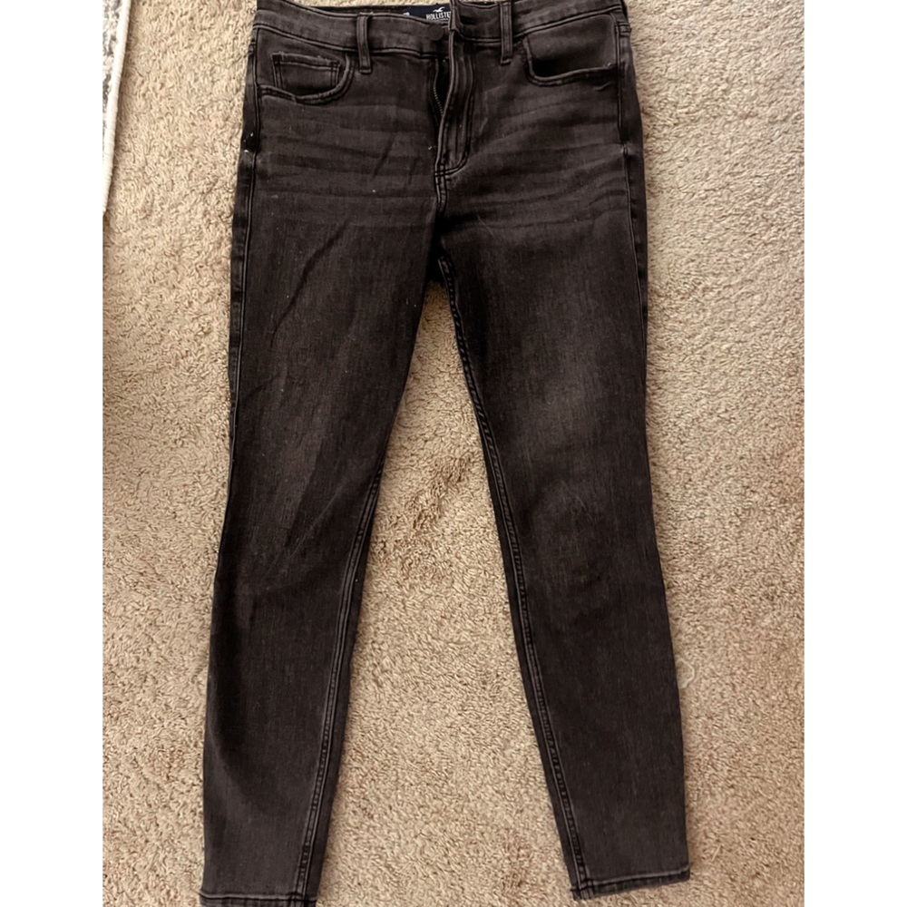 Hollister size small high rise super skinny white washed jeans